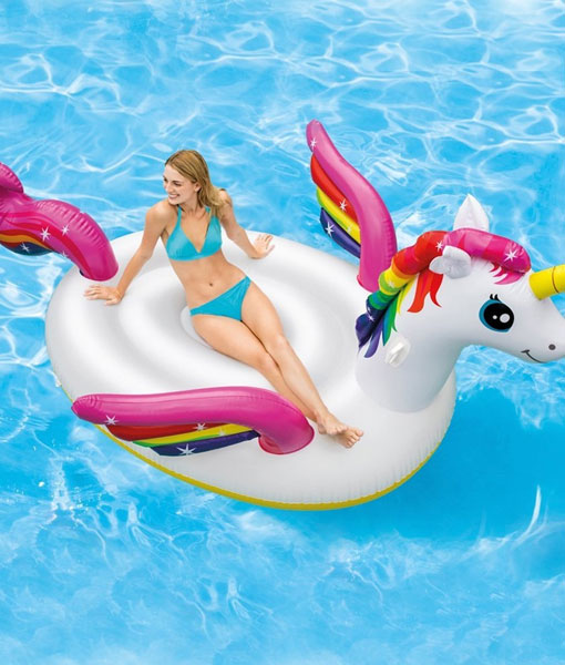 Intex Mega Swan Island Sisme Deniz Yatagi 287x193x165 Cm Unicorn At Modeli